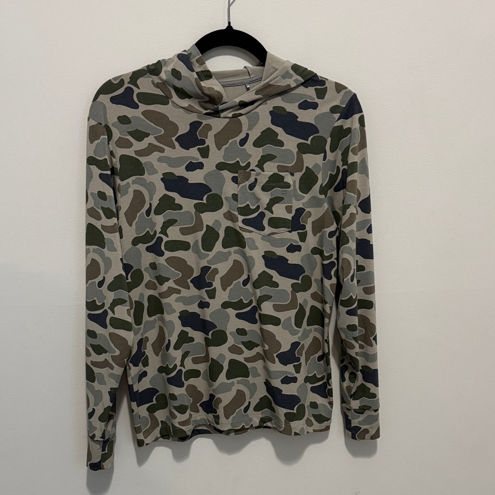 Free Fly Youth Camouflage Bamboo Hoodie size Large